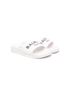 Balmain Logo-print Pool Slides In White