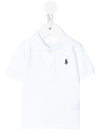 Ralph Lauren Babies' Logo-embroidered Short-sleeve Polo Shirt In White