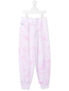 Polo Ralph Lauren Logo-embroidered Tie-dye Track Suits In Pink