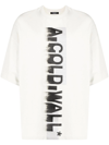 A-cold-wall* Blurred Logo-print T-shirt In Bone