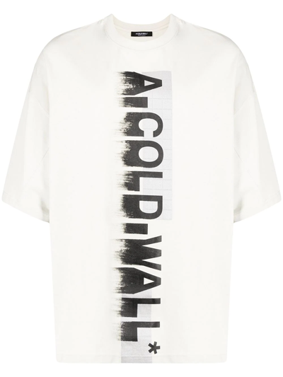 A-COLD-WALL* BLURRED LOGO-PRINT T-SHIRT