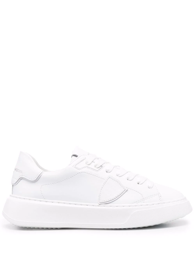 PHILIPPE MODEL PARIS SIDE LOGO-PATCH SNEAKERS