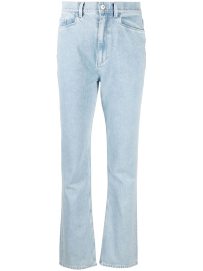 Wandler Daisy High-rise Flared Jeans In Blau