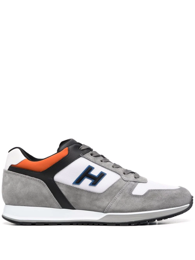 Hogan H321 系带运动鞋 In Black,white,grey