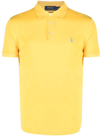 Polo Ralph Lauren Polo Pony-embroidered Polo Shirt In Yellow
