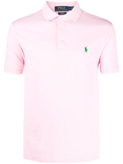 Polo Ralph Lauren Polo Pony-embroidered Polo Shirt In Pink