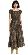 Free People Ultraviolet Maxi Dress In Black Combo
