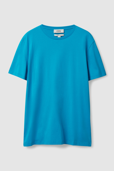 Cos Regular-fit T-shirt In Turquoise