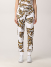 Versace Jeans Couture Jogging Trousers In Cotton In White