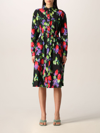KENZO DRESS WITH SHADED FLORAL PATTERN,360313002