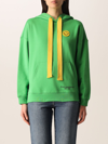 Philosophy Di Lorenzo Serafini Smiley Face-print Pullover Hoodie In Green