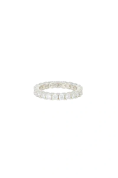 Hatton Labs White Eternity Ring In Silver White