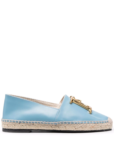 Dsquared2 Logo-plaque Espadrilles In Pastel Blue