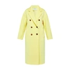 Max Mara Double-breasted Wool-blend Coat In Giallo