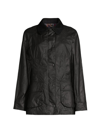 Barbour Women's Beadnell Waxed Cotton Jacket In Black