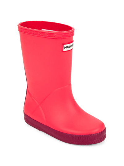 Hunter Babies' Little Kid's & Kid's First Classic Rain Boots In Red Chill