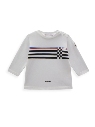 Moncler Baby's & Little Boy's Long Sleeve Striped T-shirt In Natural