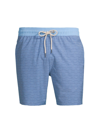Fair Harbor Men's Bayberry Microwaves 7'' Swim Shorts In Blue