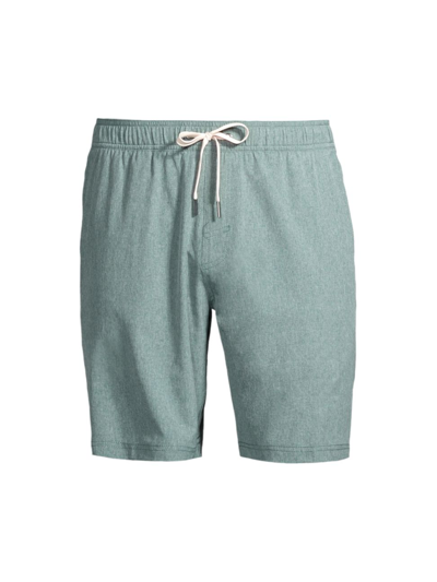 Fair Harbor Men's 8" Solid 1 Beach Lounge Shorts In Green