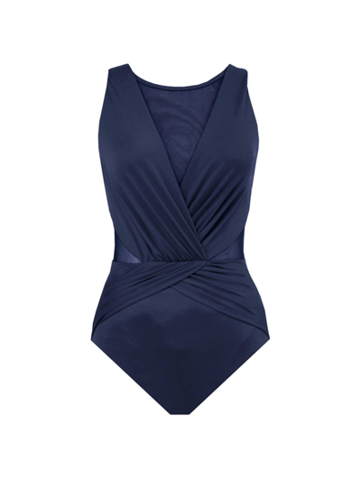 Miraclesuit Illusionists Palma One-piece Swimsuit In Midnight Blue