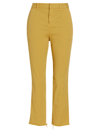 Nili Lotan Montauk Ankle Crop Pants In Tuscan Yellow