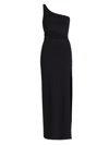 Susana Monaco One Shoulder Maxi Dress In Black