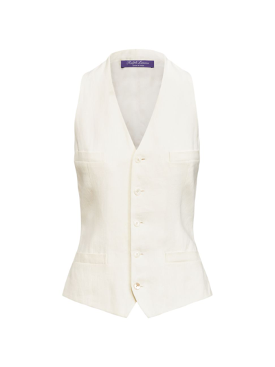 Polo Ralph Lauren Women's Ethel Linen Vest In White