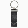 Dolce & Gabbana Calfskin Key Chain With Logo Tag In Black