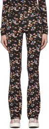 Rabanne Ssense Exclusive Black & Multicolor Capsule Pressions Draped Trousers In V127 Black Multi