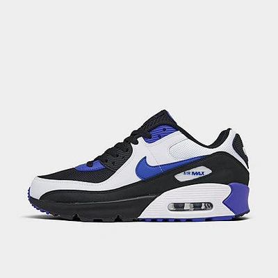 Nike Big Kids' Air Max 90 Casual Shoes In Black/persian Violet/white