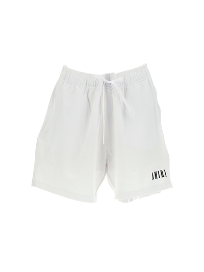 Amiri Drawstring-waist Straight Shorts In White