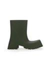 Balenciaga Block-heel Ankle Boots In Kaki