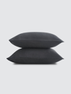 Sijo French Linen Pillowcase Set In Black