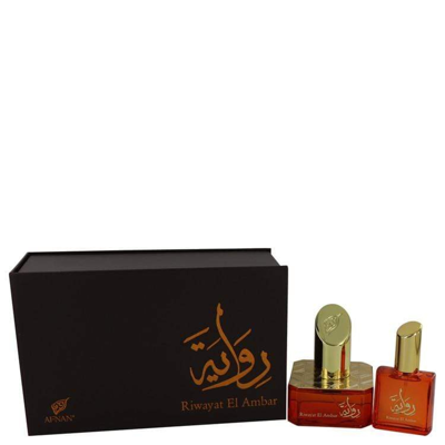 Afnan Riwayat El Ambar By  Eau De Parfum Spray + Free .67 oz Travel Edp Spray 1.7 oz For Women