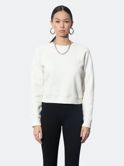 Parva Studios Diana Dirty White Cotton Vintage Sweatshirt