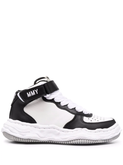 Miharayasuhiro Embroidered-logo Hi-top Sneakers In White