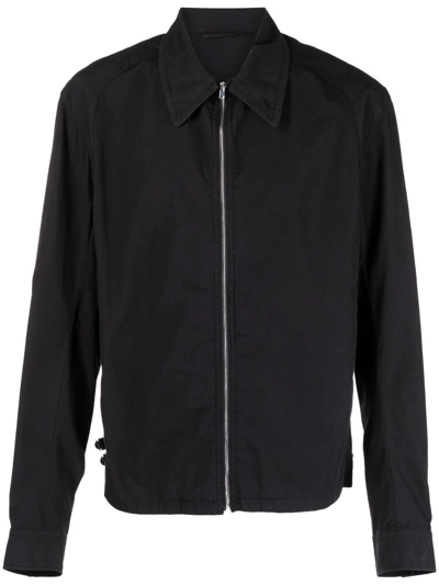 Lemaire Long-sleeve Zip-fastening Jacket In Black