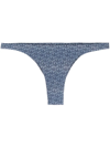 Magda Butrym Logo-print Bikini Bottoms In Blue