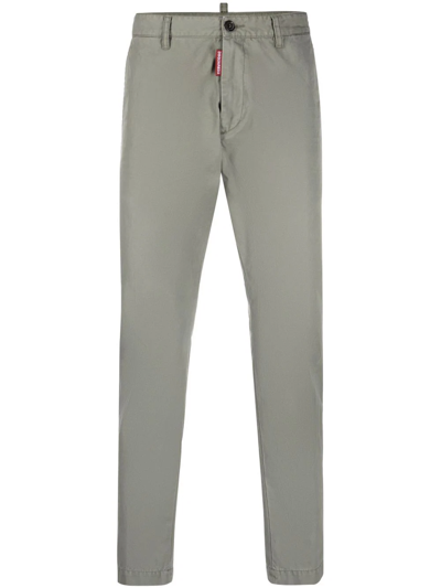 Dsquared2 Straight-leg Chinos In Green