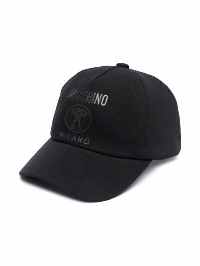 Moschino Kids' Logo-print Baseball Cap In Black
