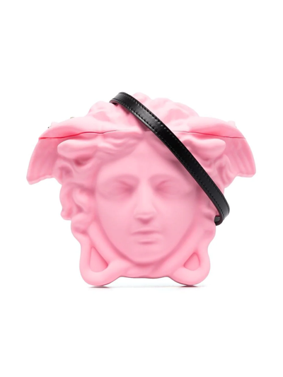 Versace Kids' Medusa-head Rubber Bag In Pink
