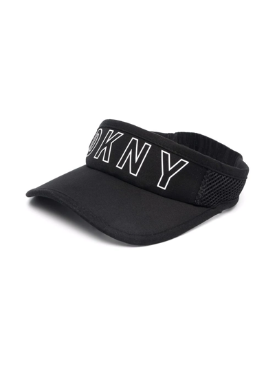Dkny Kids' Girls Black Logo Sun Visor