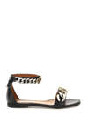 Stella Mccartney 810006w1cu0 Womens Belted Leather Ankle Strap In Nero