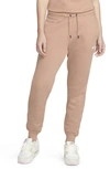 Nike Women's  Sportswear Essential Fleece Pants In Rose Whisper/ White