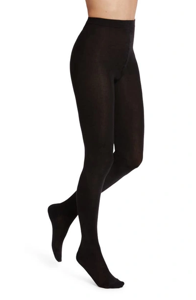 Wolford Cashmere & Silk 250 Denier Tights In Black