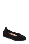 Fitflop Allegro Suede Ballet Flat In All Black