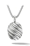 David Yurman Sculpted Sterling Silver Locket In Sterling Silver