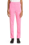 Palm Angels Classic Logo-print Stretch-woven Jogging Bottoms In Fuchsia White
