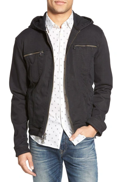 JOHN VARVATOS HOODED DENIM JACKET