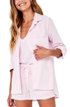 Bella Dahl Shirttail Button-up Shirt In Rose Petal